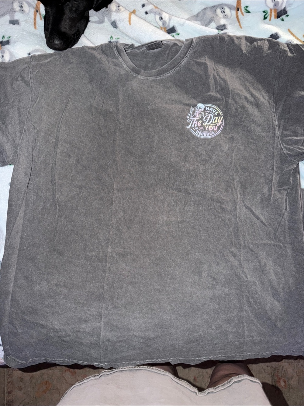Comfort Colors Gray Short Sleeve Tee with Small Chest Graphic